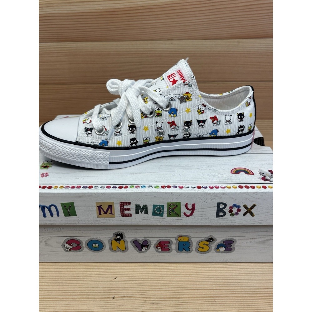 Converse HELLO KITTY And Friends Chuck Taylor White Low Sneakers Women's Sz 7.5 - Picture 7 of 7